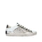 Crime London SNEAKER Bianco/argento