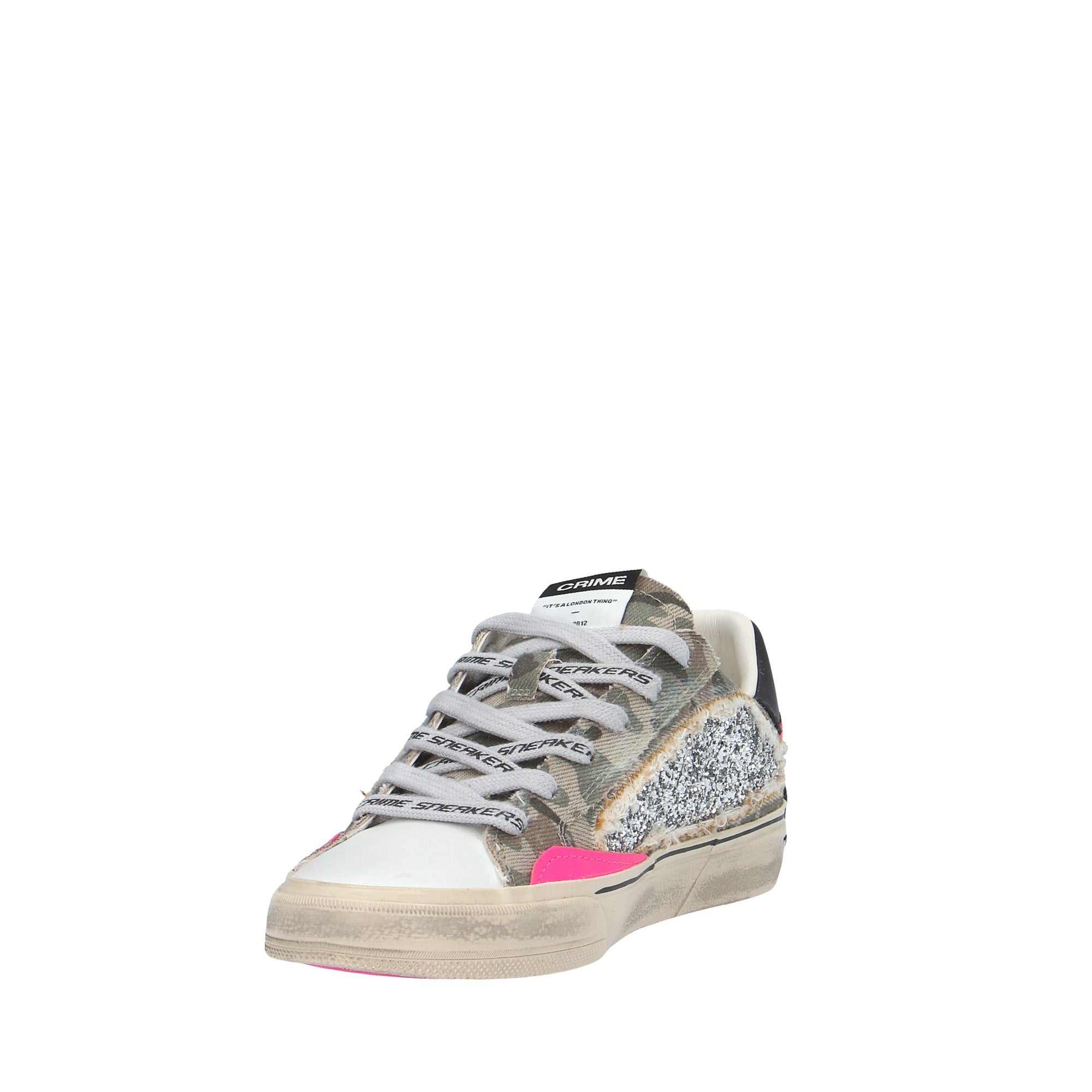 Crime London SNEAKER Bianco/nero