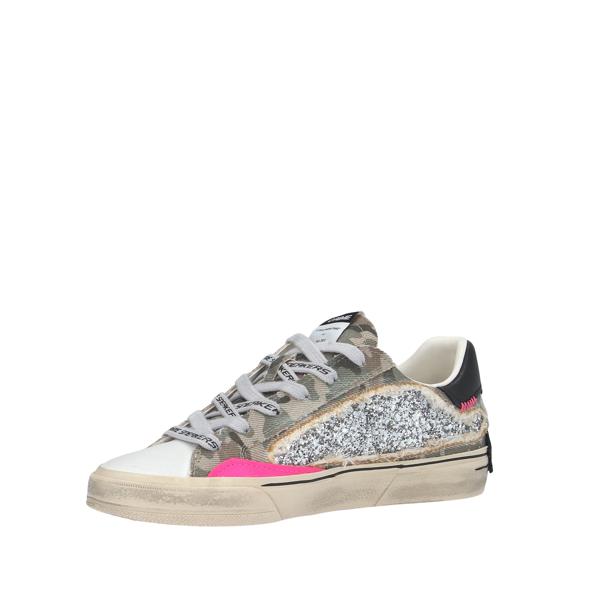 Crime London SNEAKER Bianco/nero