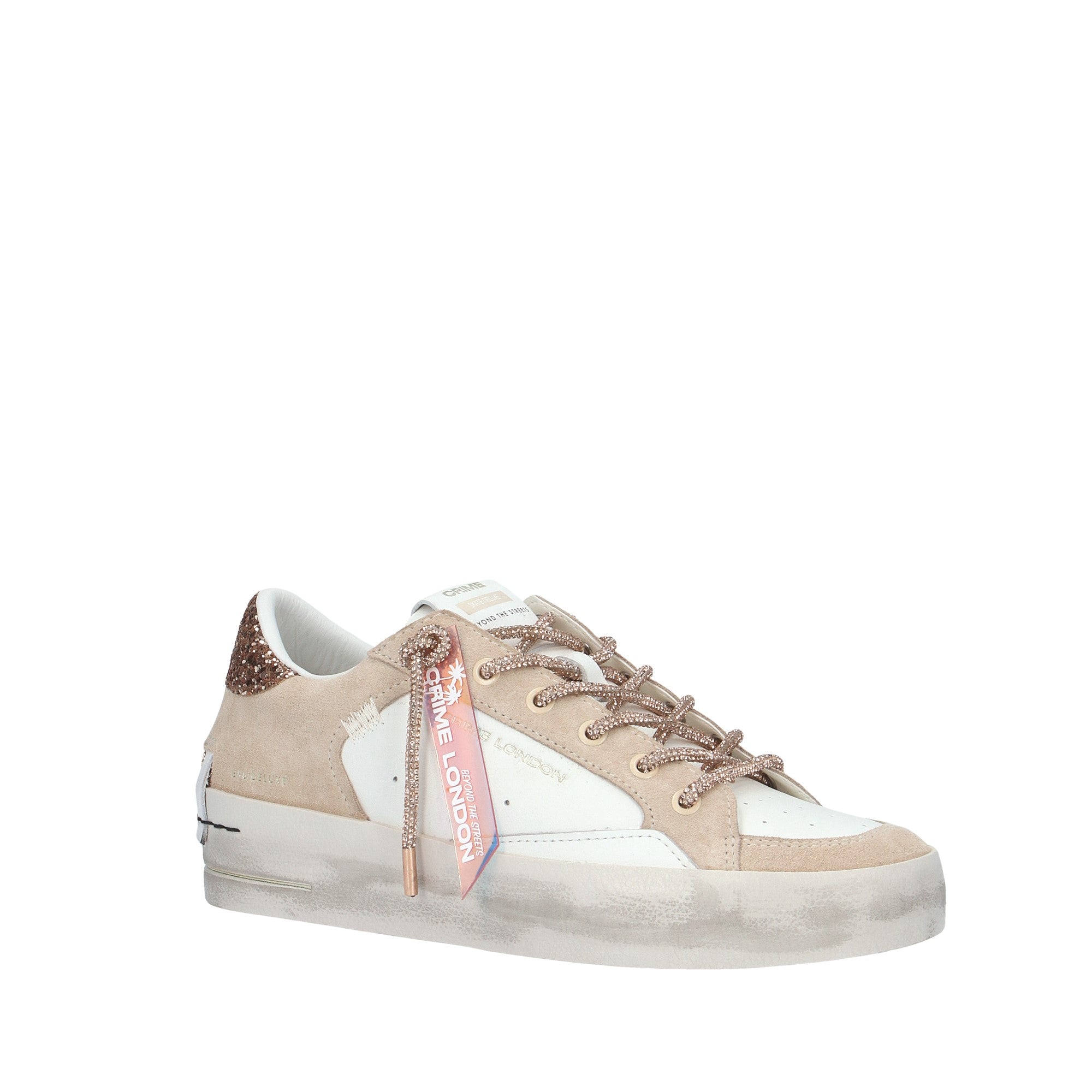 Crime London SNEAKER Bianco/cipria