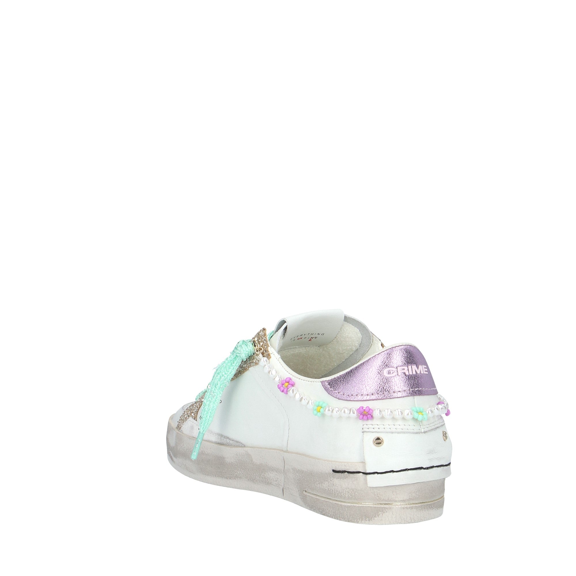 Crime London SNEAKER Bianco/lilla