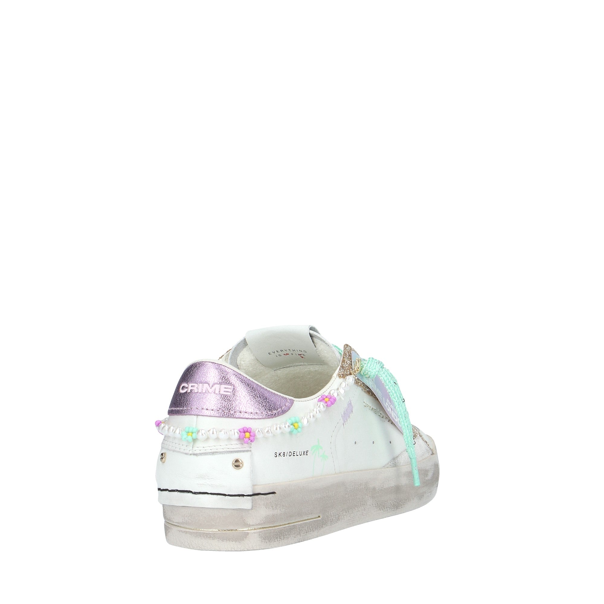 Crime London SNEAKER Bianco/lilla