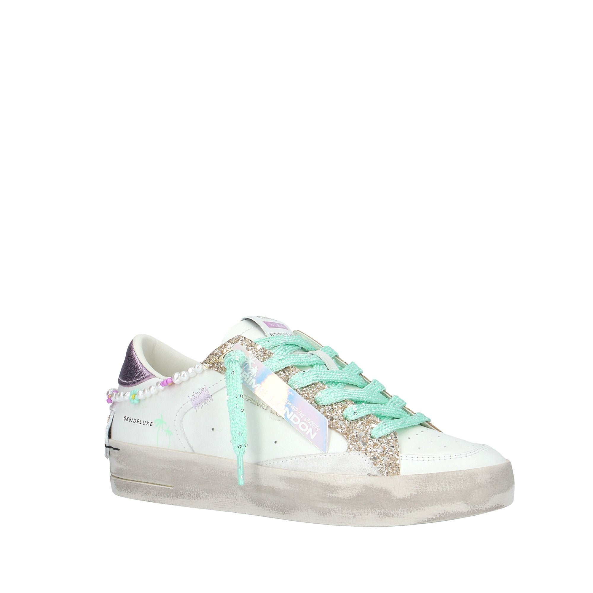 Crime London SNEAKER Bianco/lilla