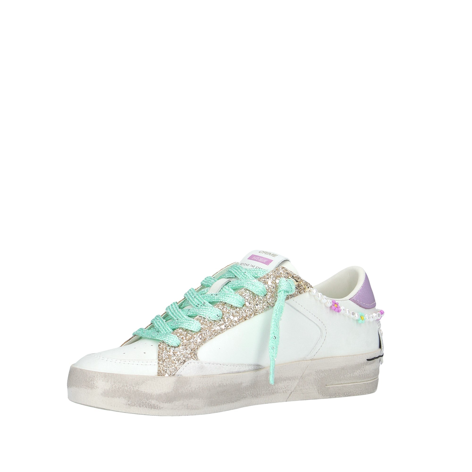 Crime London SNEAKER Bianco/lilla