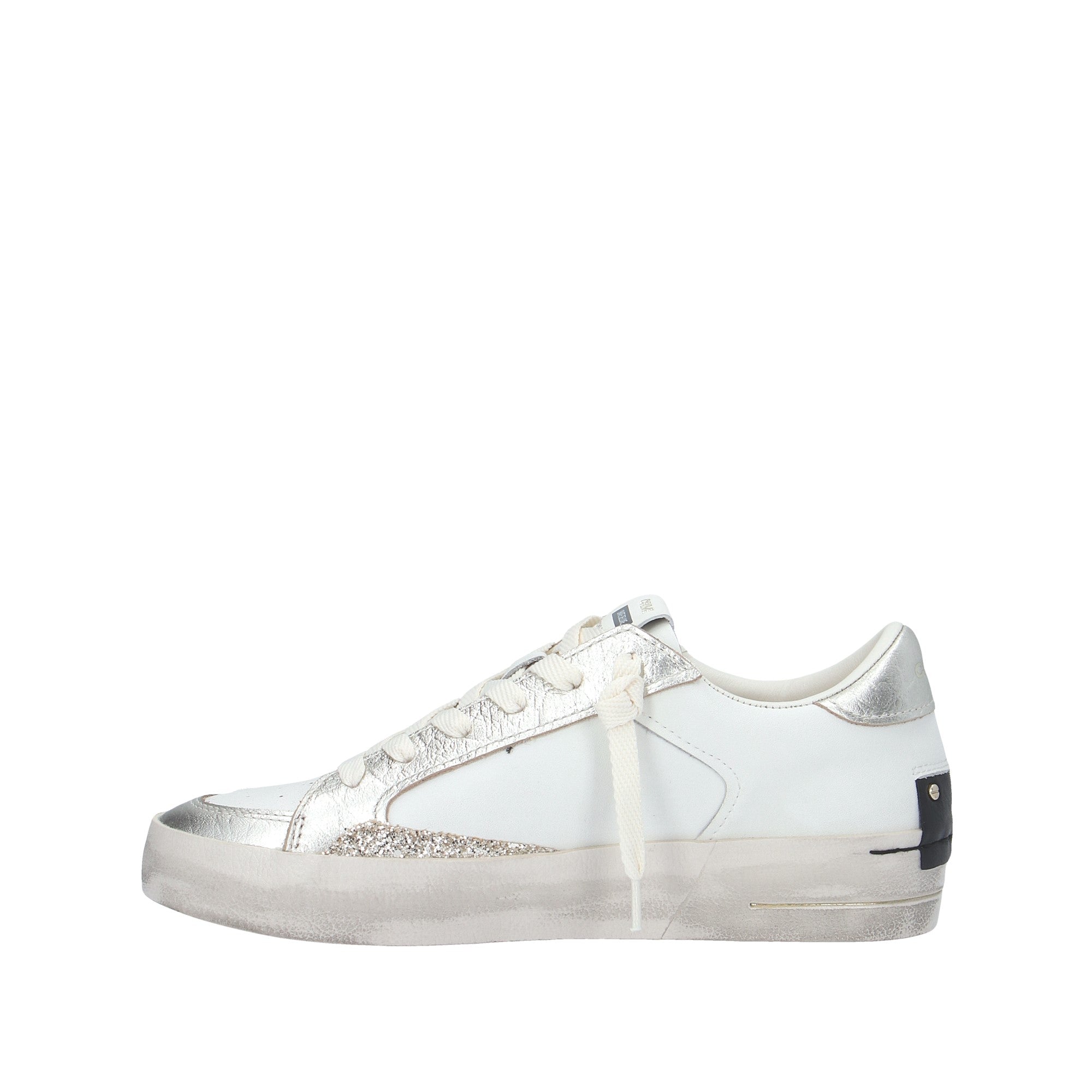 Crime London SNEAKER Bianco/argento