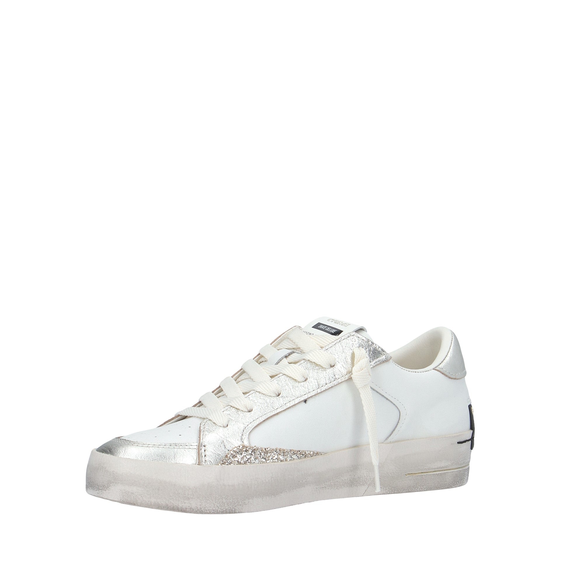 Crime London SNEAKER Bianco/argento