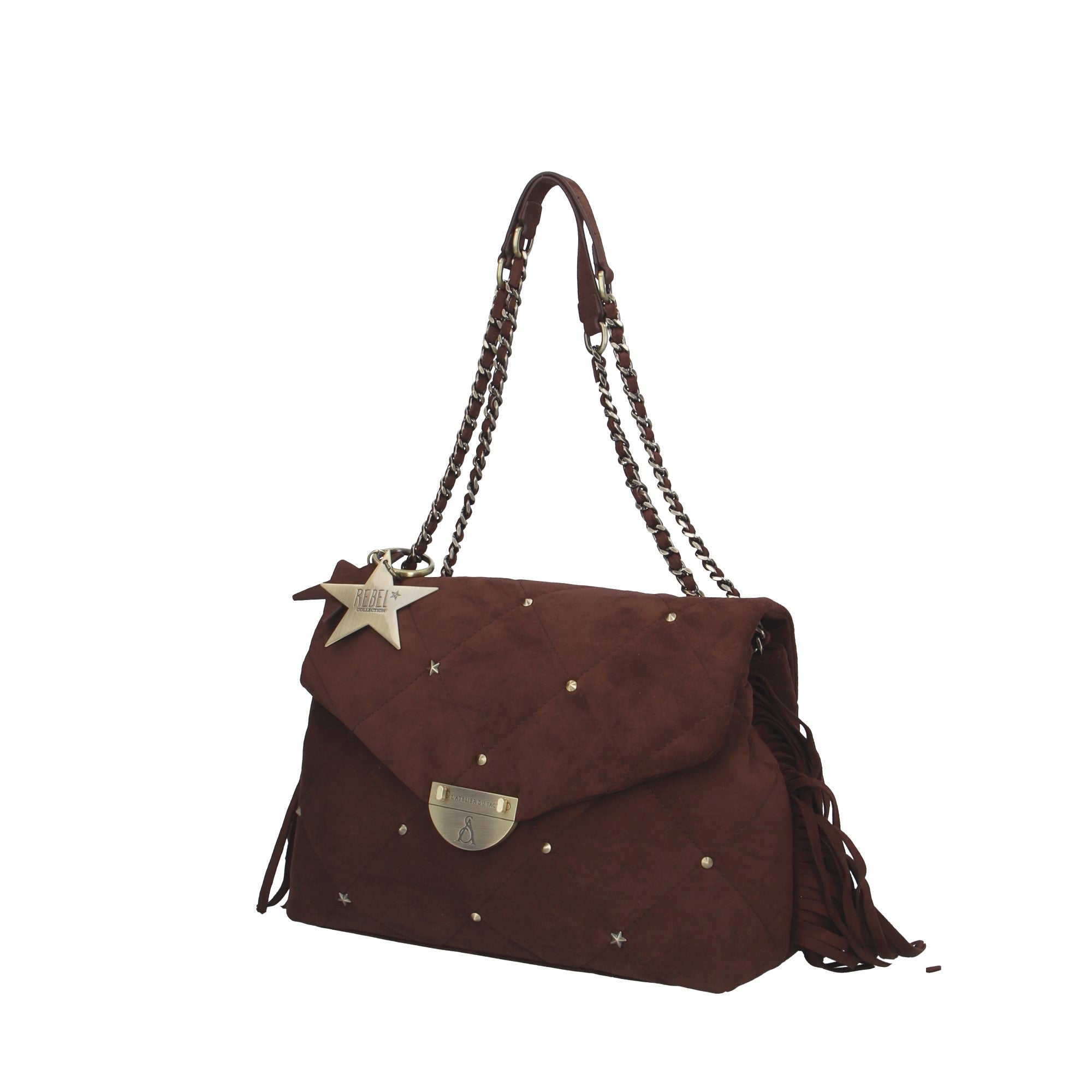 L'atelier Du Sac BORSA A SPALLA Marrone
