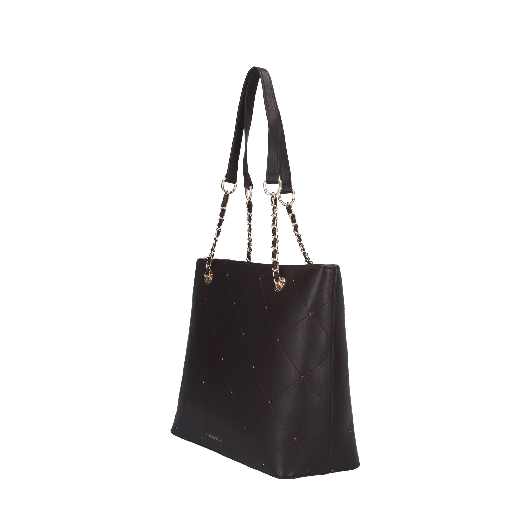 L'atelier Du Sac BORSA A SPALLA Marrone