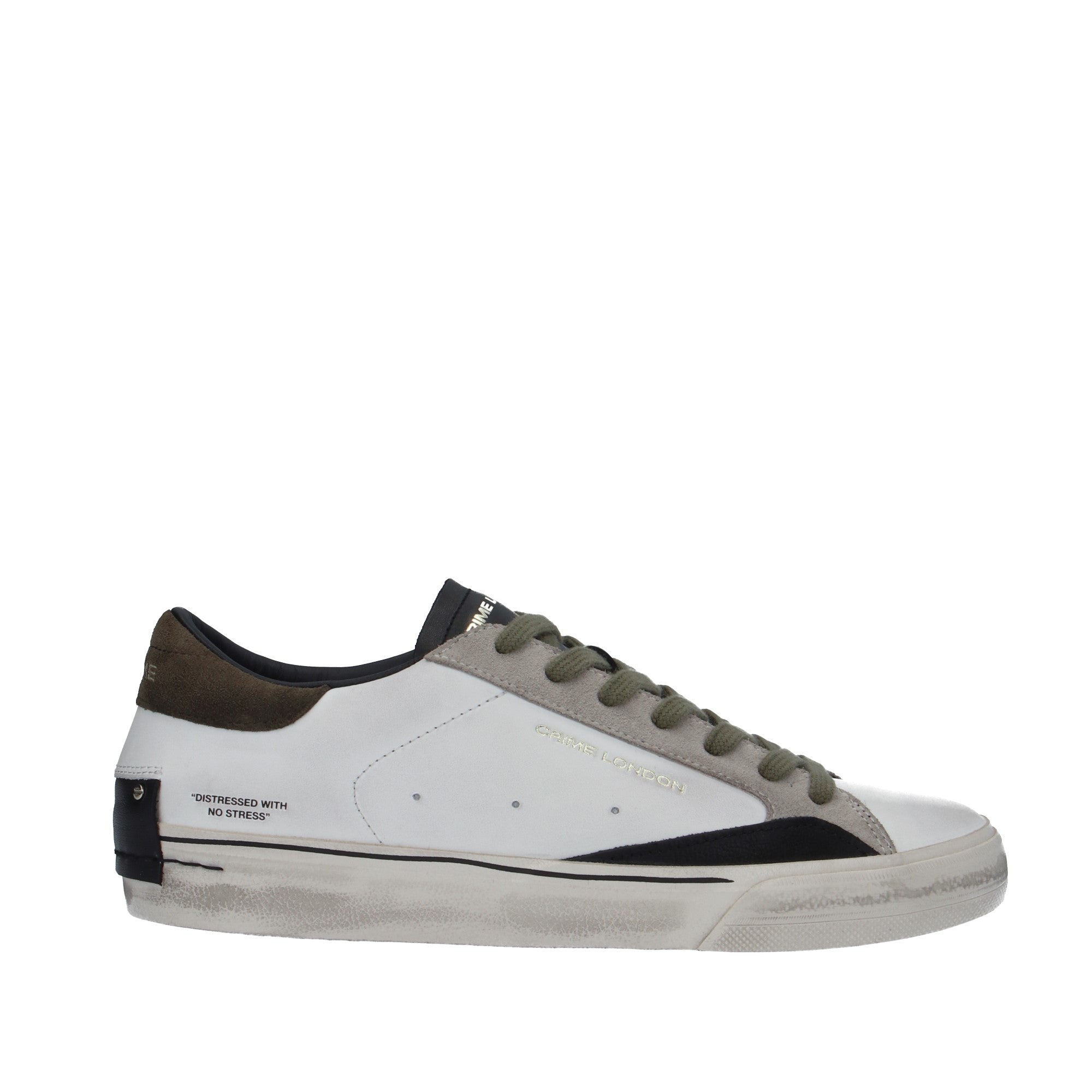 Crime London SNEAKER Bianco/verde