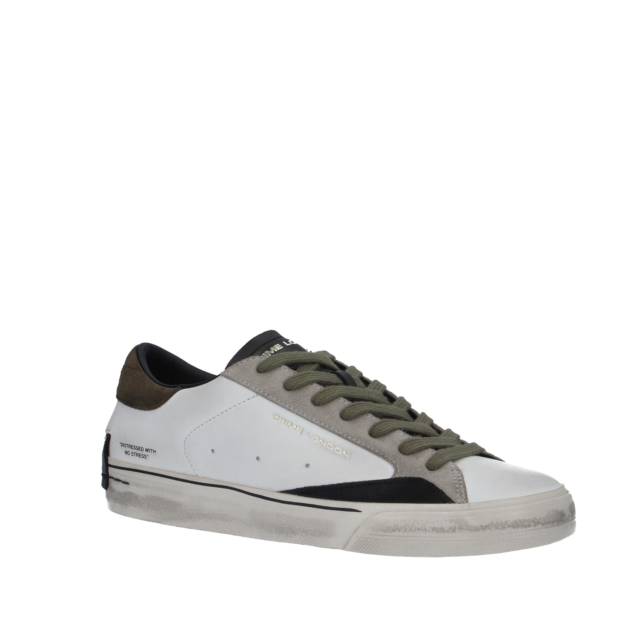 Crime London SNEAKER Bianco/verde
