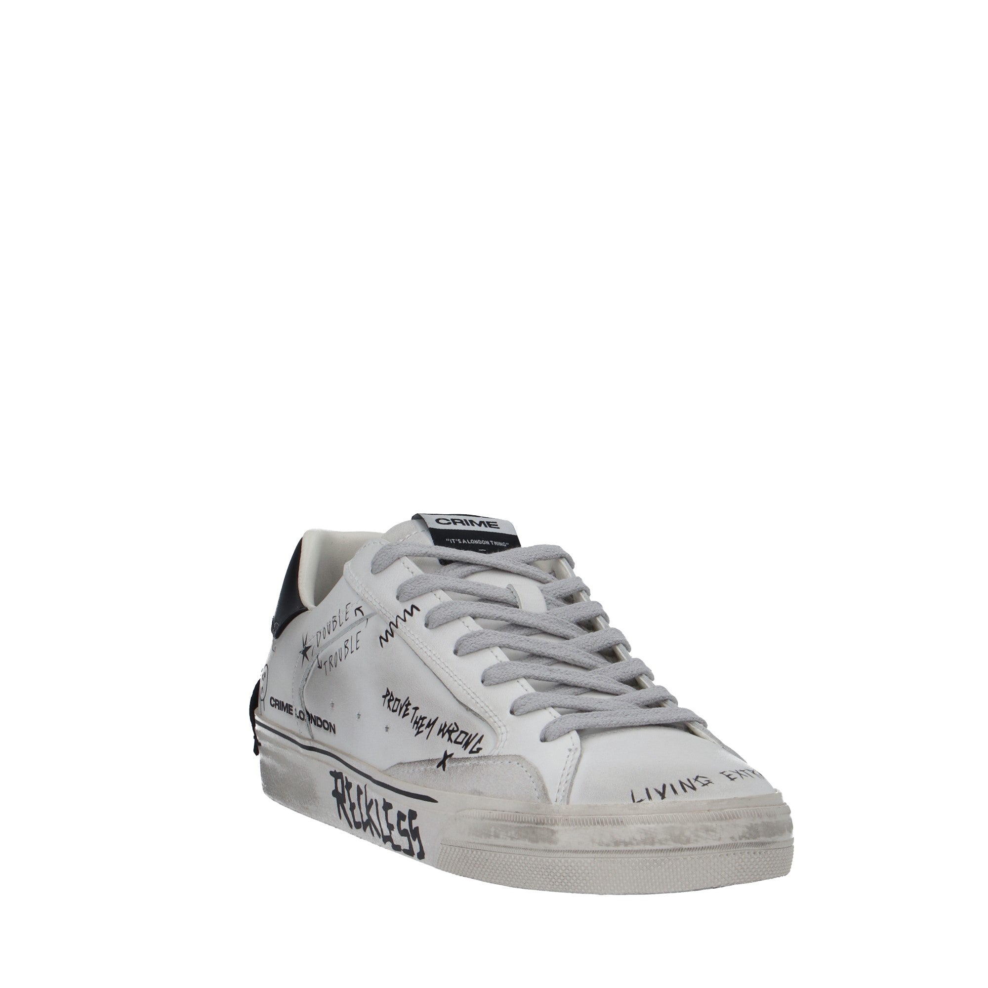 Crime London SNEAKER Bianco/nero
