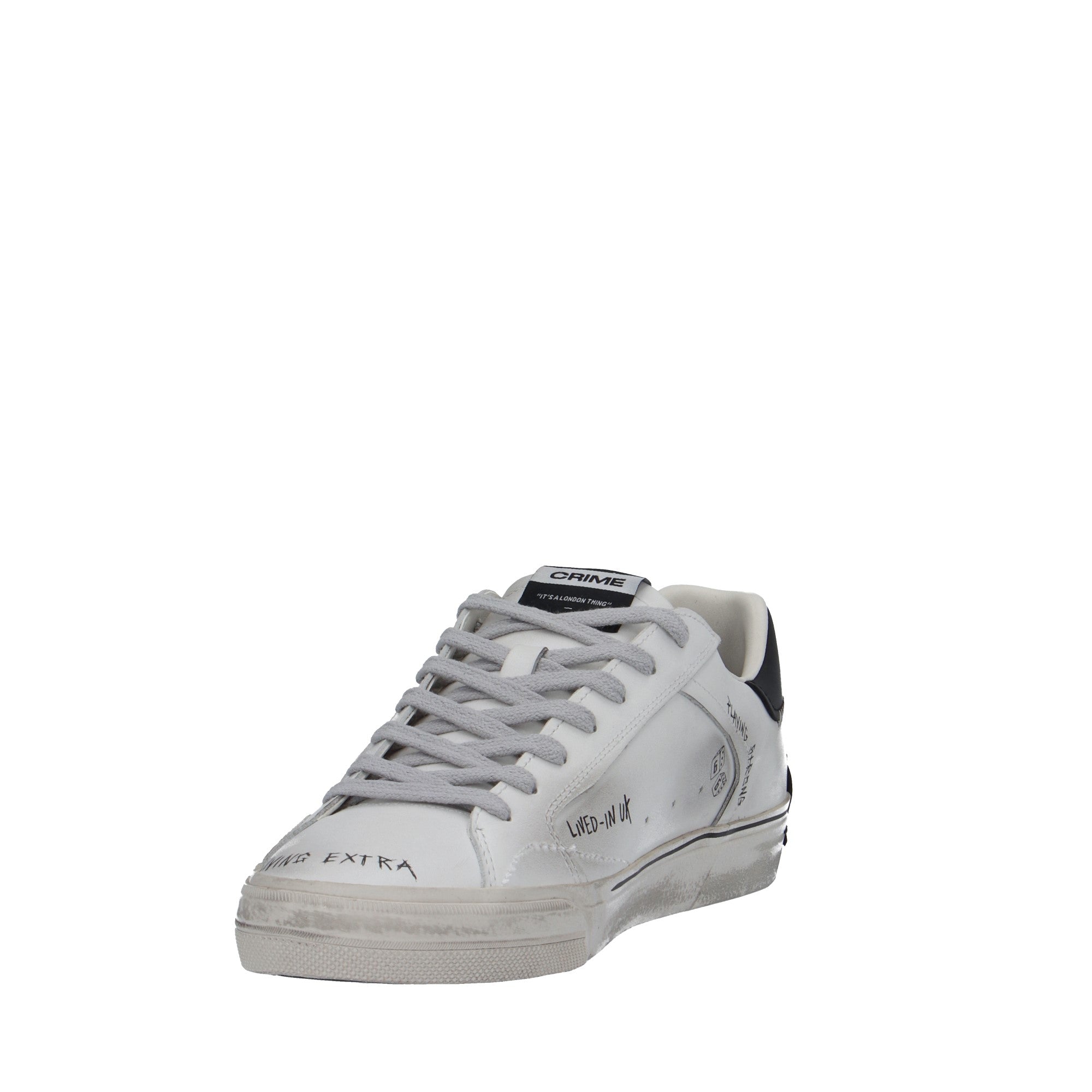 Crime London SNEAKER Bianco/nero