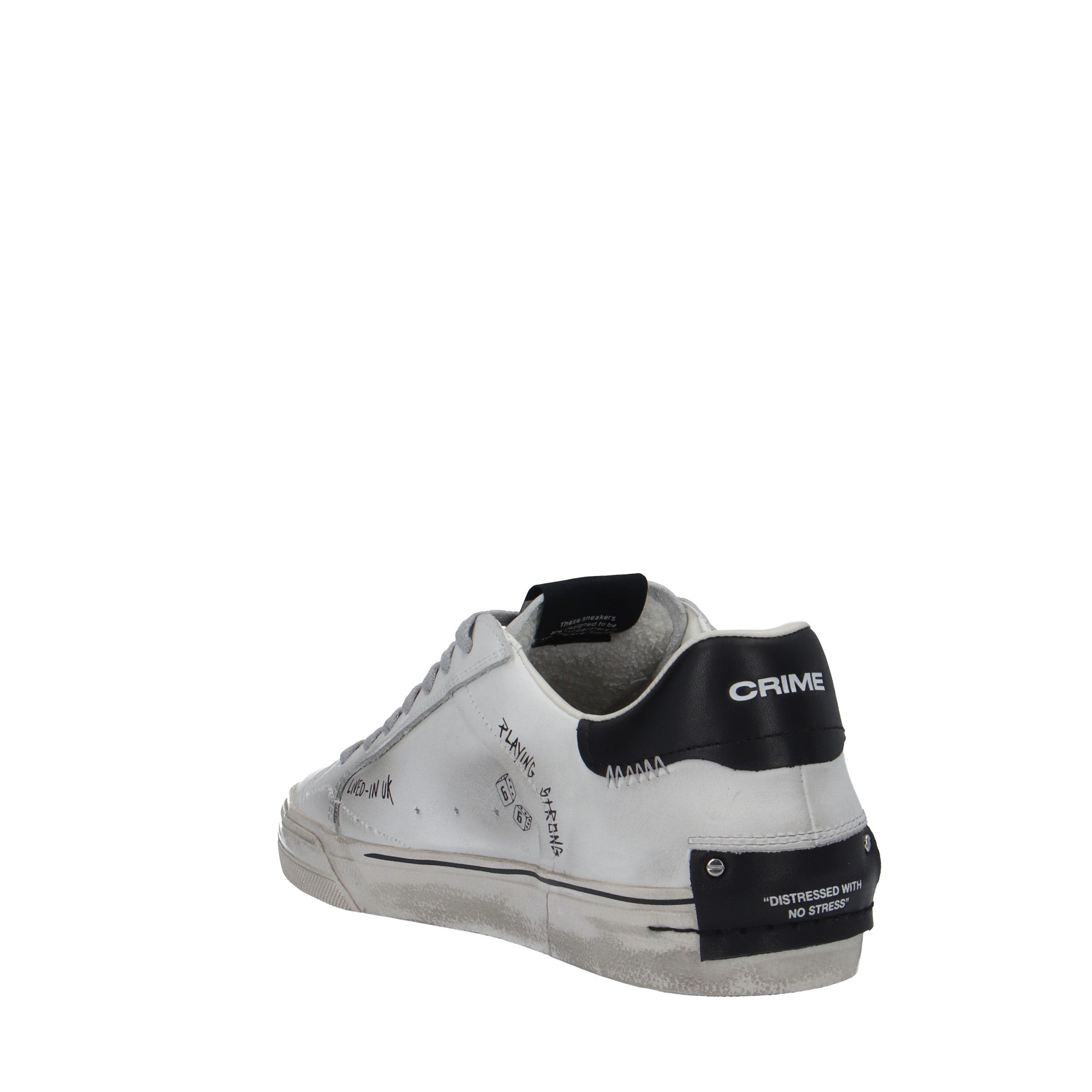 Crime London SNEAKER Bianco/nero