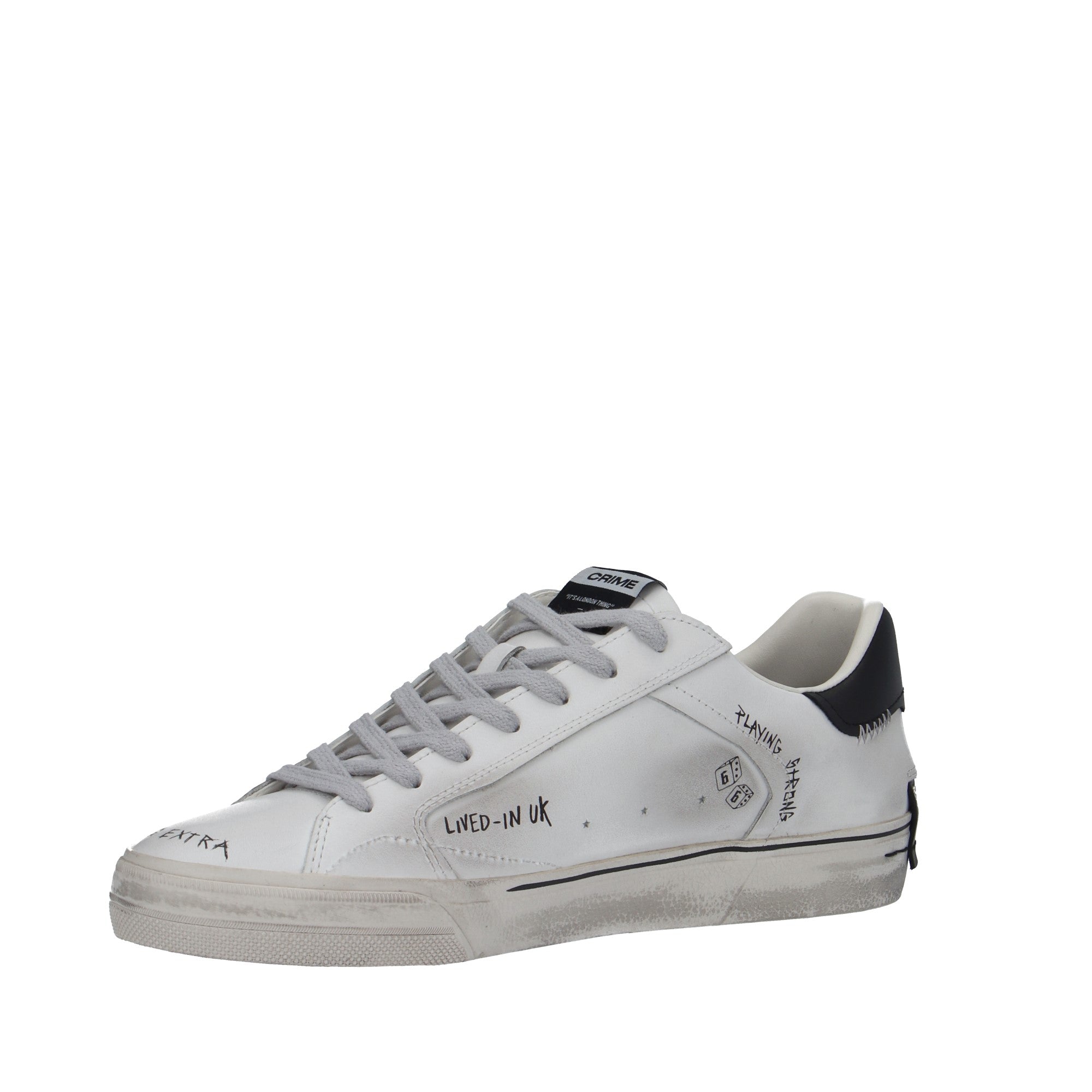 Crime London SNEAKER Bianco/nero