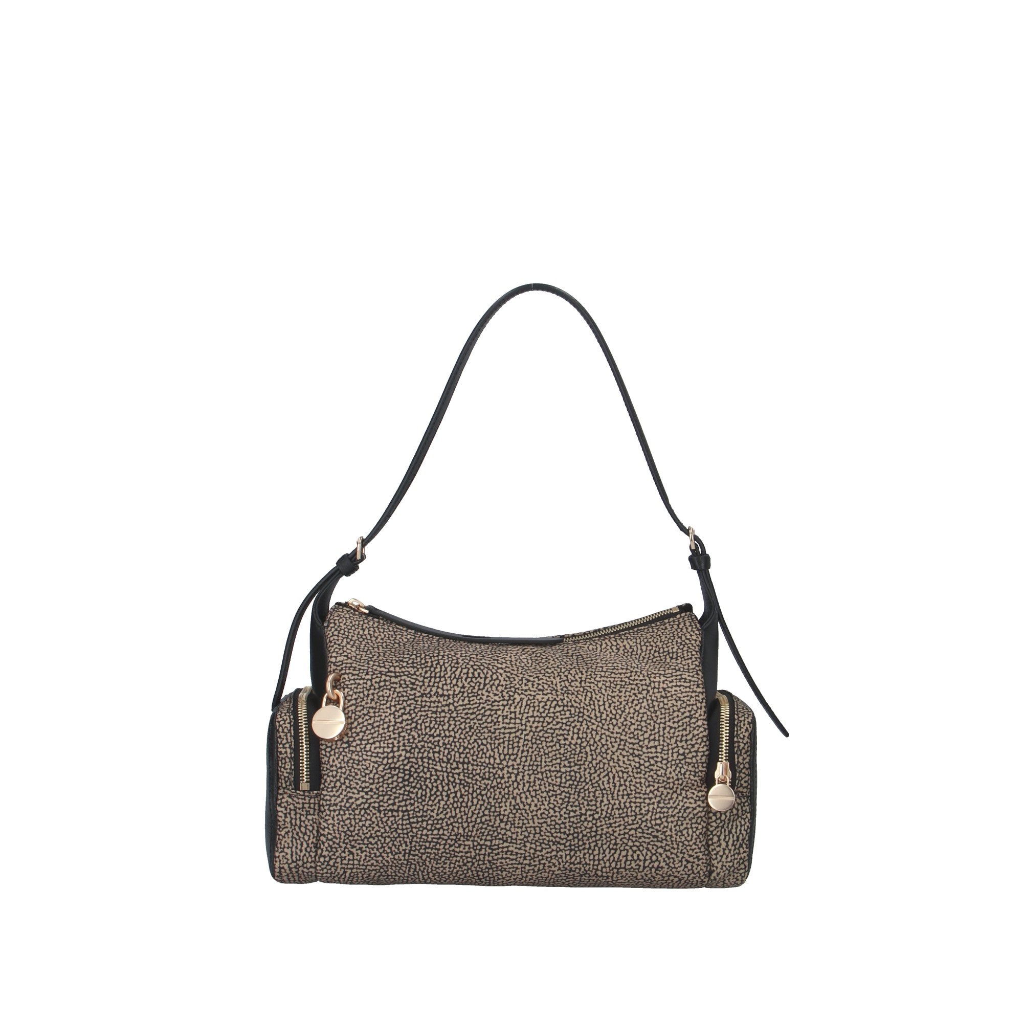 Borbonese BORSA A SPALLA Naturale/nero