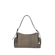 Borbonese BORSA A SPALLA Naturale/nero