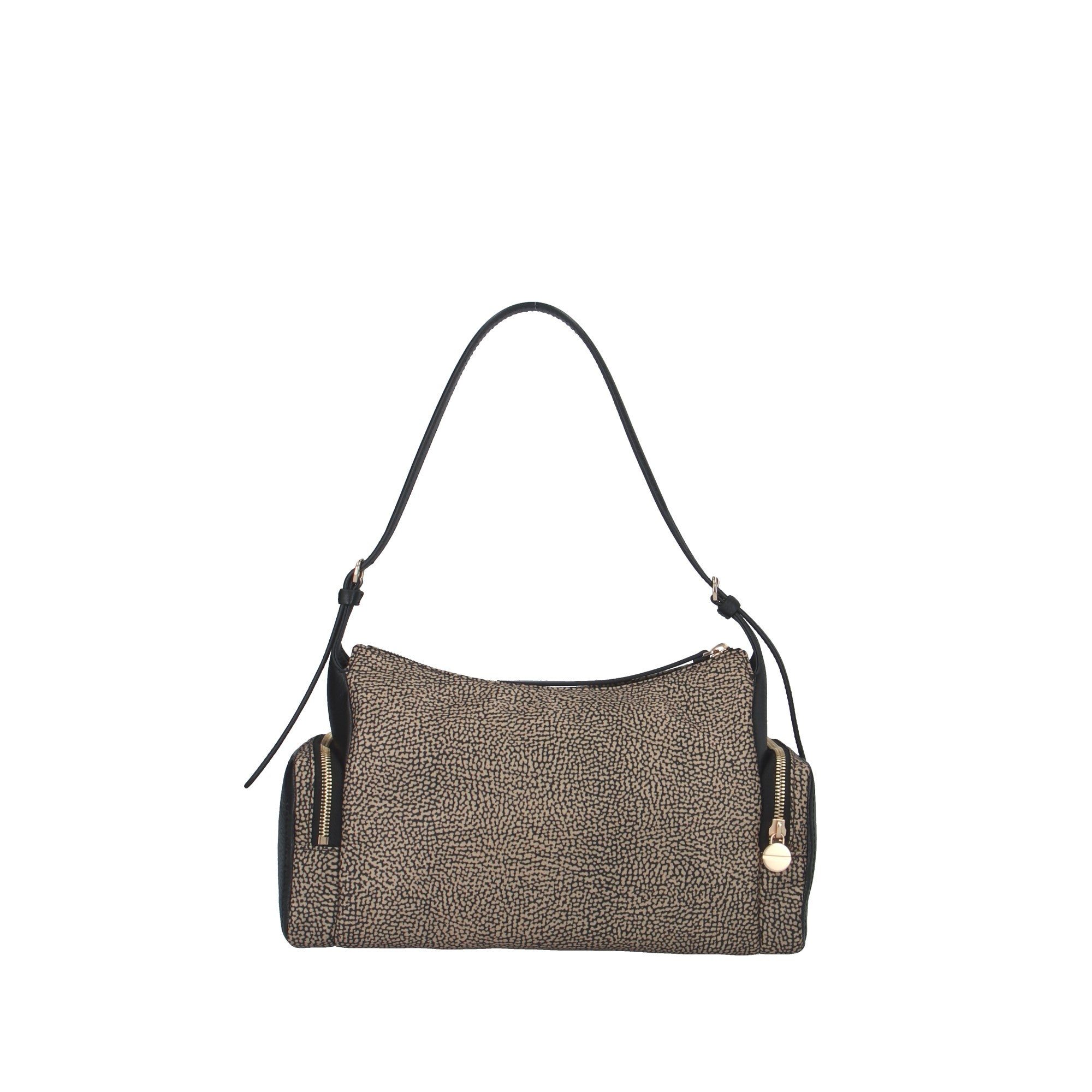 Borbonese BORSA A SPALLA Naturale/nero