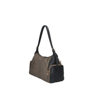 Borbonese BORSA A SPALLA Naturale/nero