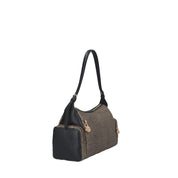 Borbonese BORSA A SPALLA Naturale/nero