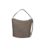 Borbonese BORSA A SPALLA Naturale/nero