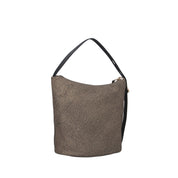 Borbonese BORSA A SPALLA Naturale/nero