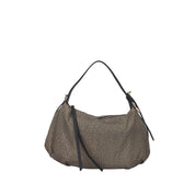 Borbonese BORSA A SPALLA Naturale/nero