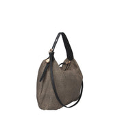 Borbonese BORSA A SPALLA Naturale/nero