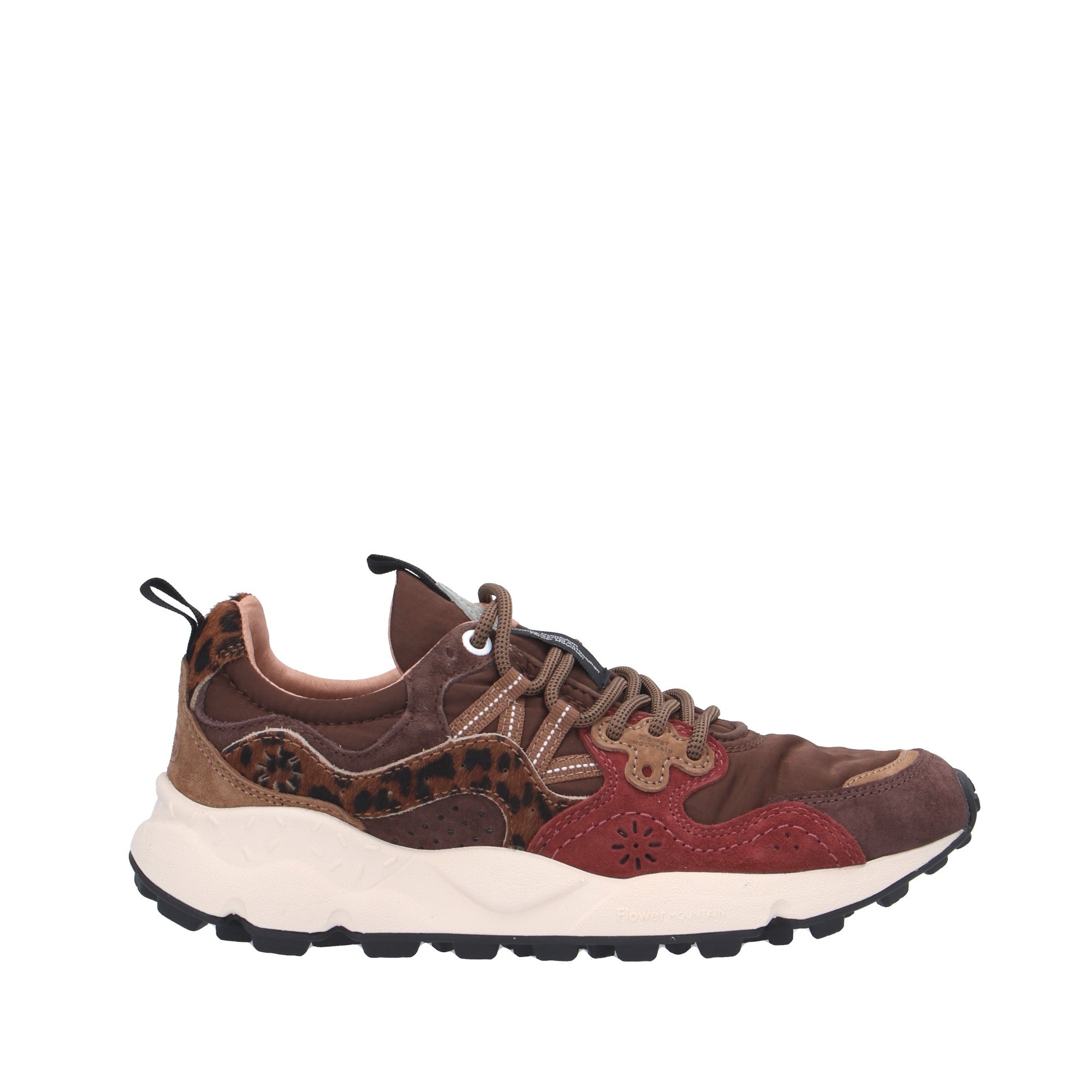 Flower Mountain SNEAKER Marrone/bordeaux