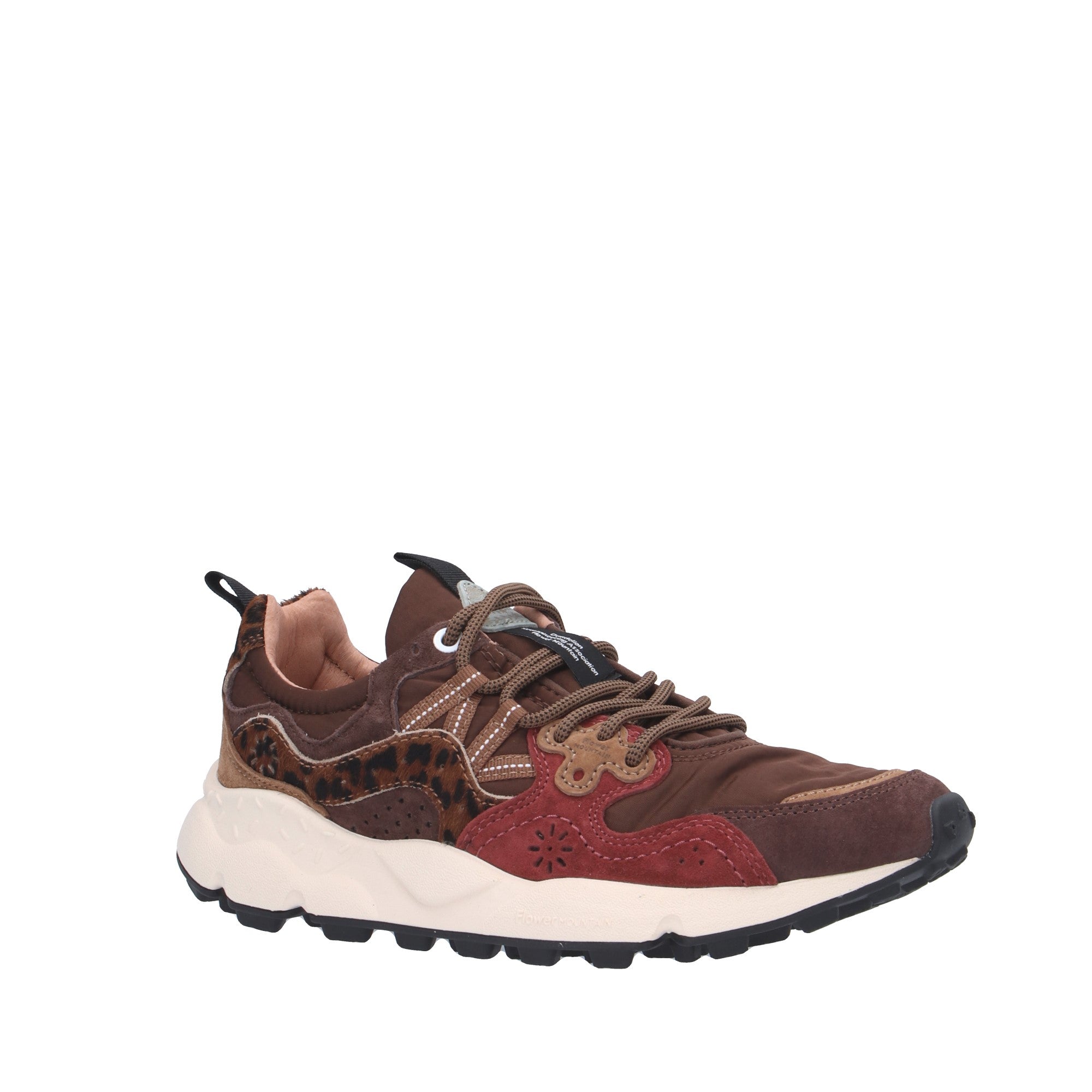 Flower Mountain SNEAKER Marrone/bordeaux