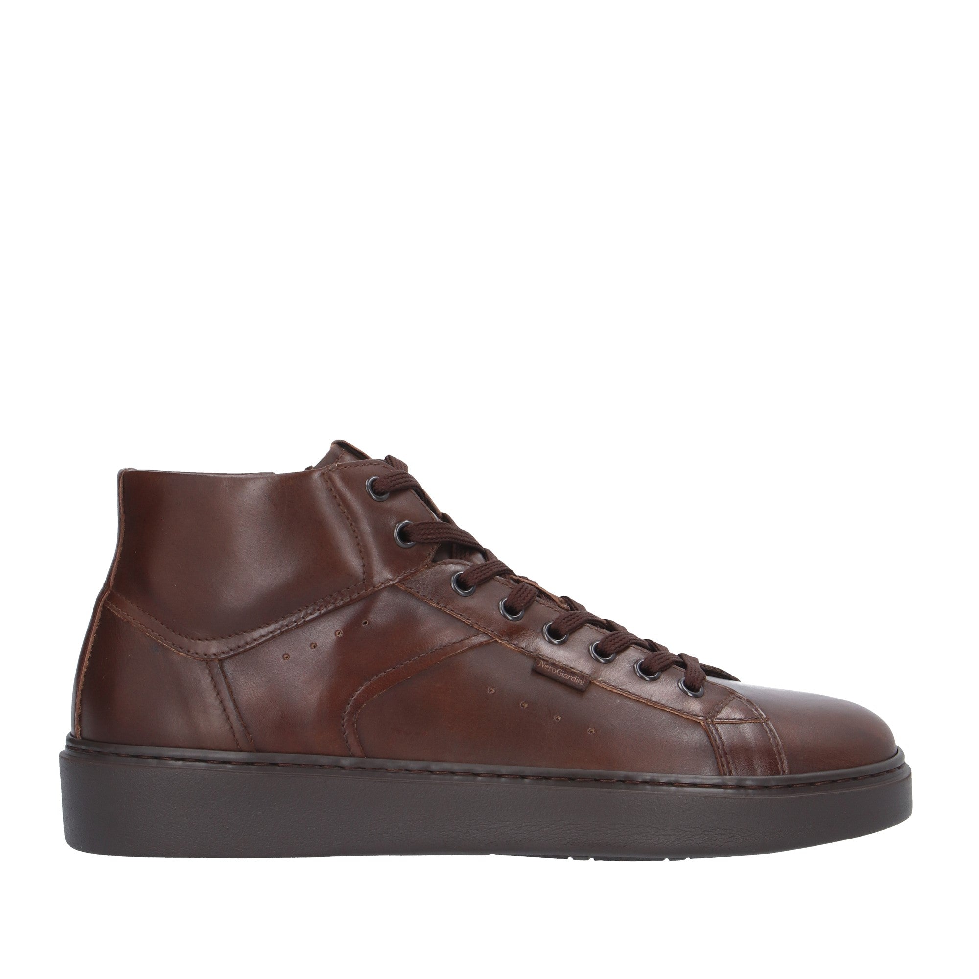 Nerogiardini SNEAKER ALTA Marrone
