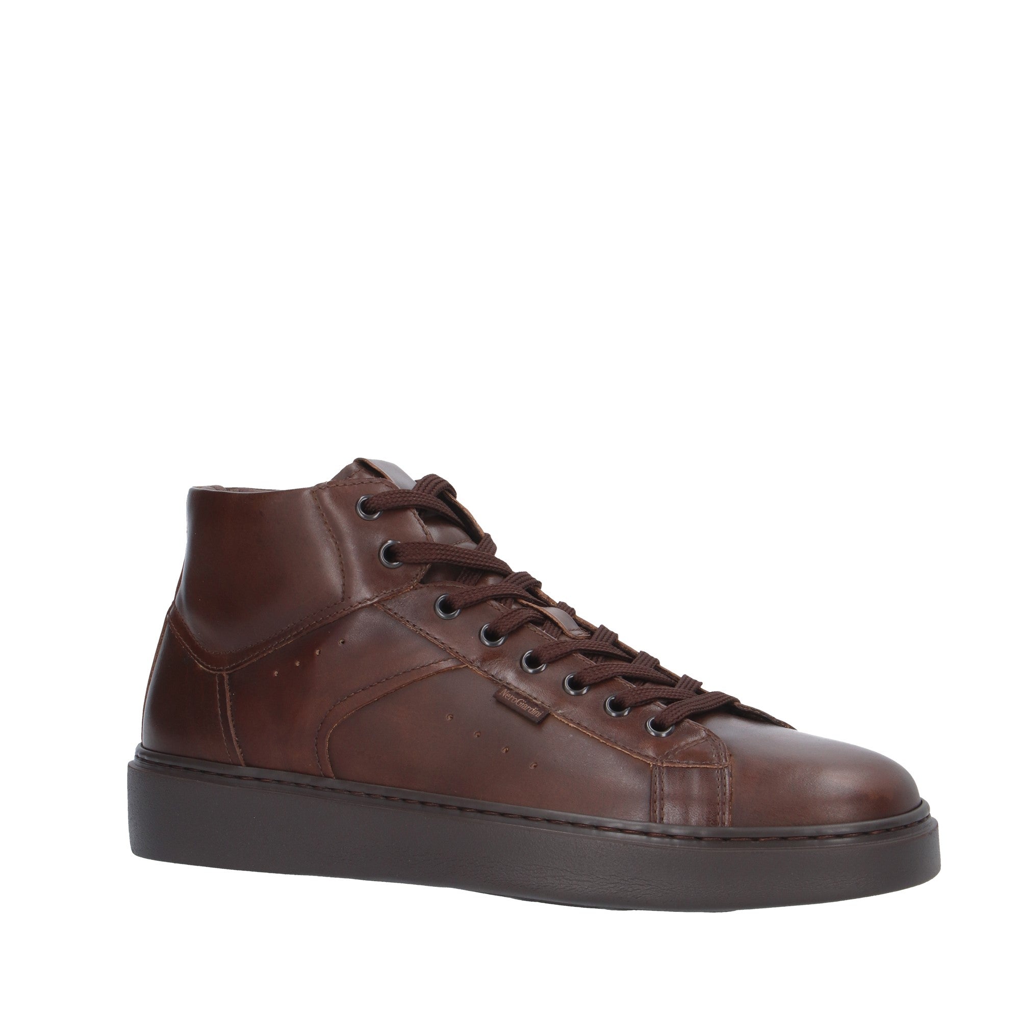 Nerogiardini SNEAKER ALTA Marrone